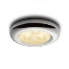   ESTA LED süllyesztett drivert tartalmazó lámpa króm 230V/350mA LED 3x1W 3000K