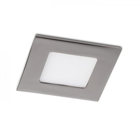 SLENDER SQ 8 süllyesztett lámpa fekete króm 230V LED 3W 3000K