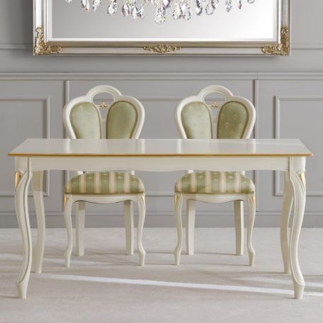 Giglio 9003-T téglalap alakú étkezőasztal tanganyika fa asztallappal 160x90cm nyers bútor váz