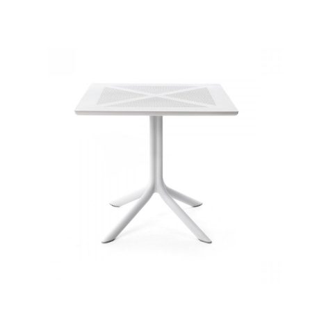 Nardi ClipX 80 fehér kerti asztal