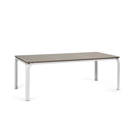 Nardi Alloro 210-280cm bővíthető kerti asztal galamb-szürke - fehér